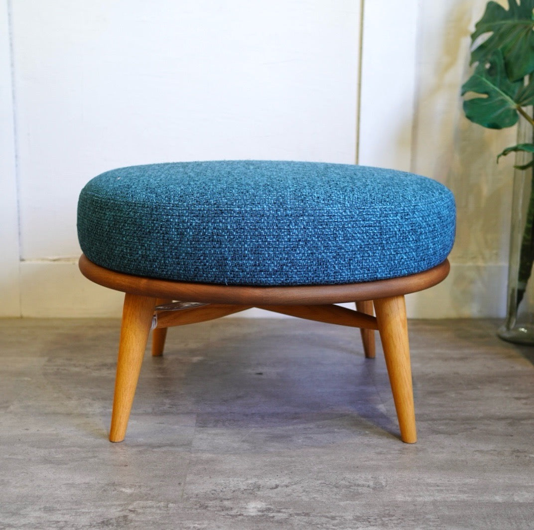 柏木工 / KASHIWA シビル / CIVIL スツール オットマン 中古 ブルー