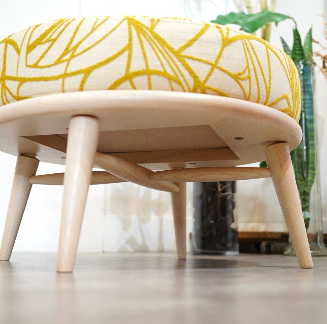 柏木工 / KASHIWA シビル / CIVIL スツール オットマン 中古 ブルー