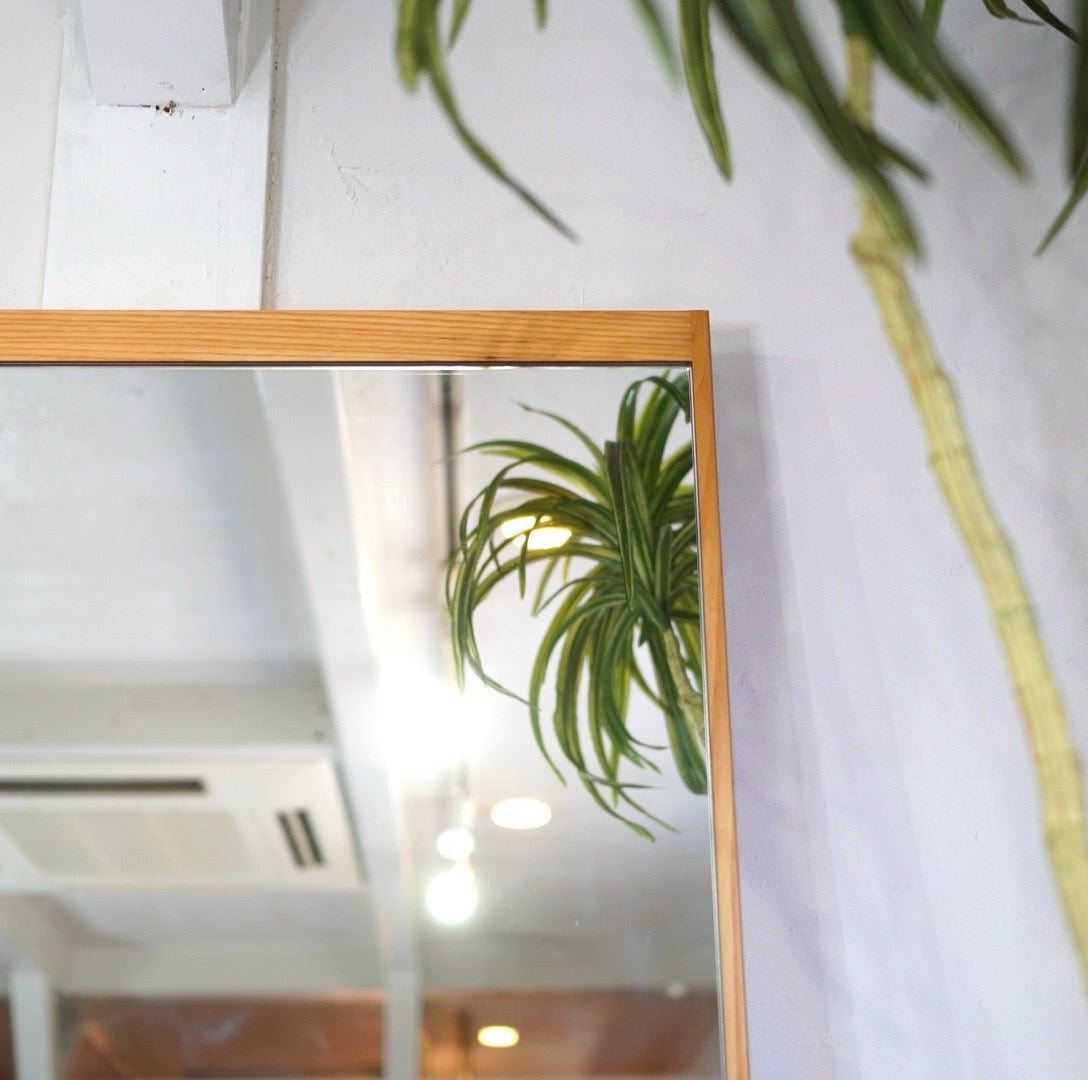 塩川光明堂 コムミラー002 姿見 全身鏡 180×90 オーク 中古 大き目