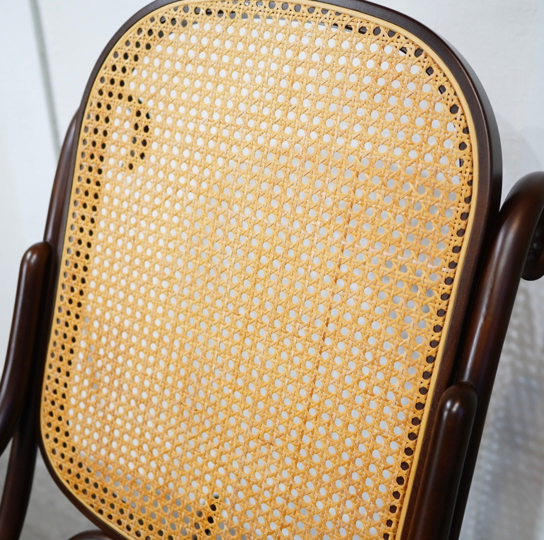 秋田木工 ベントウッド ロッキングチェア 曲木 籐編み 安寧椅子 中古