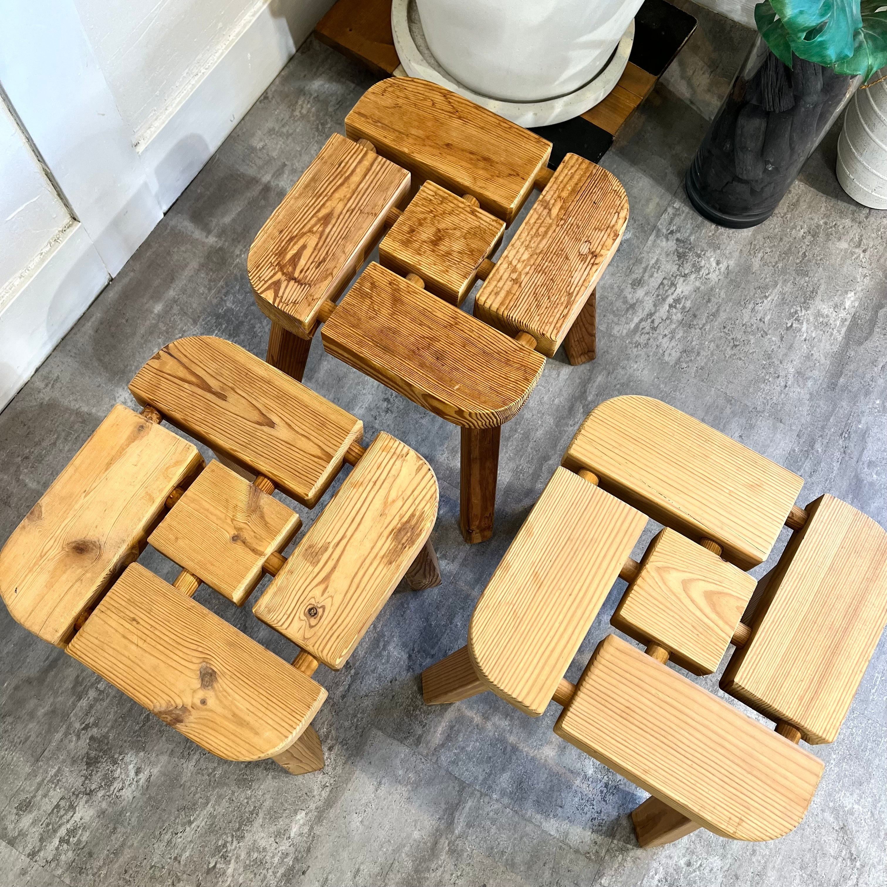 フィンランド サウナスツール パイン材 ヴィンテージ 北欧 中古