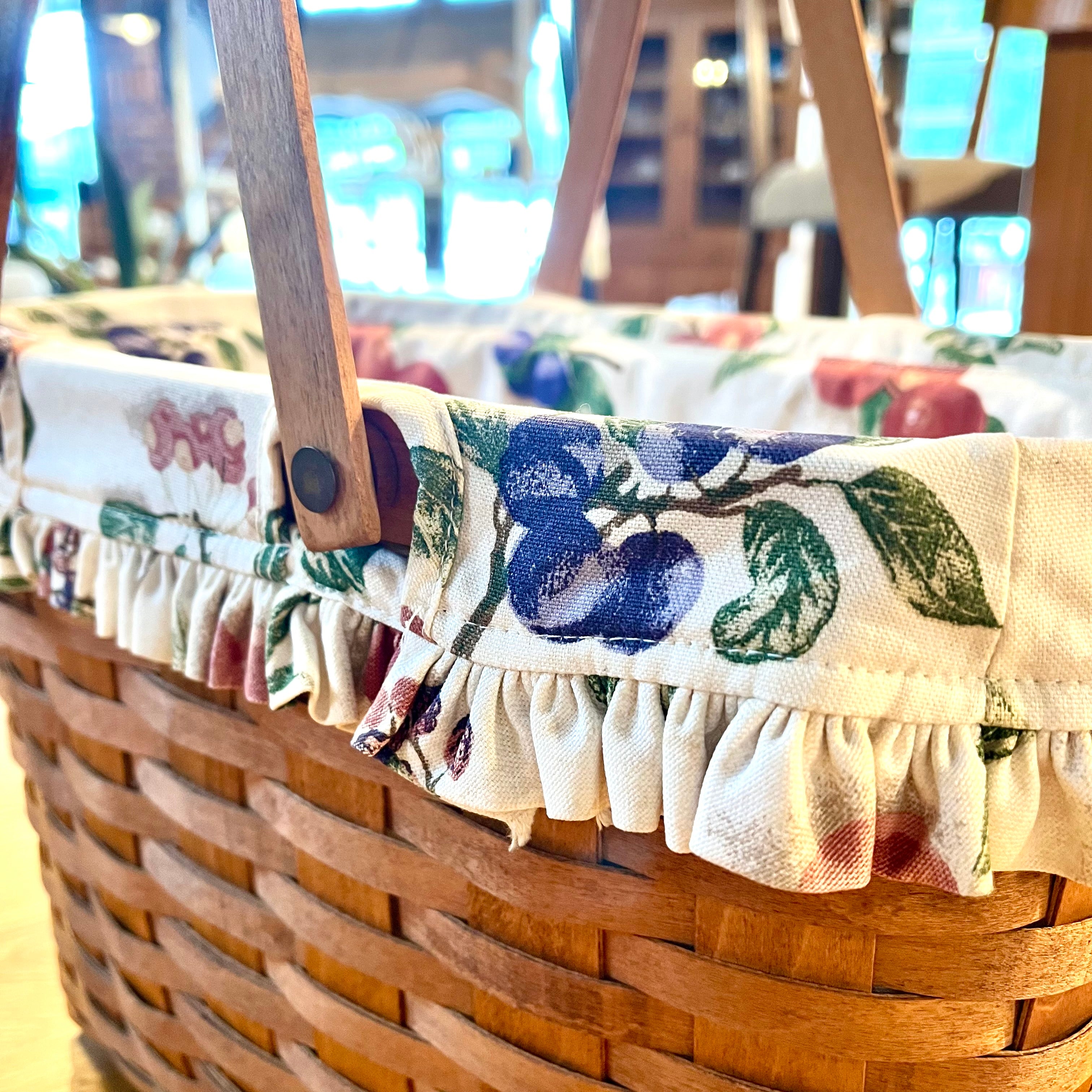 ロンガバーガー/Longaberger バスケット 大【1a】 かご カントリー