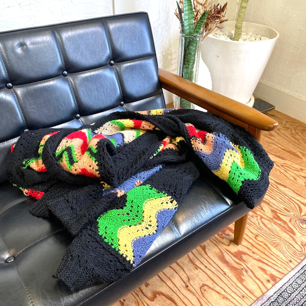 グラニーブランケット グラニーニット マルチカバー ブランケット