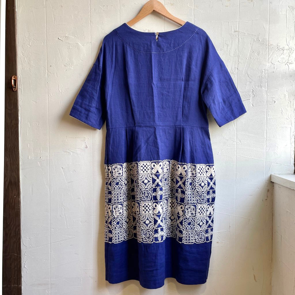 古着】ミナペルホネン / mina perhonen フォレストタイル forest tile