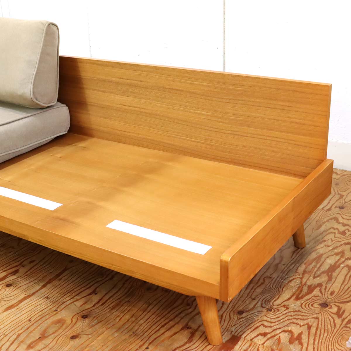 取付無料！ウニコ アルベロ 北欧風ナチュラルベージュファブリック3人