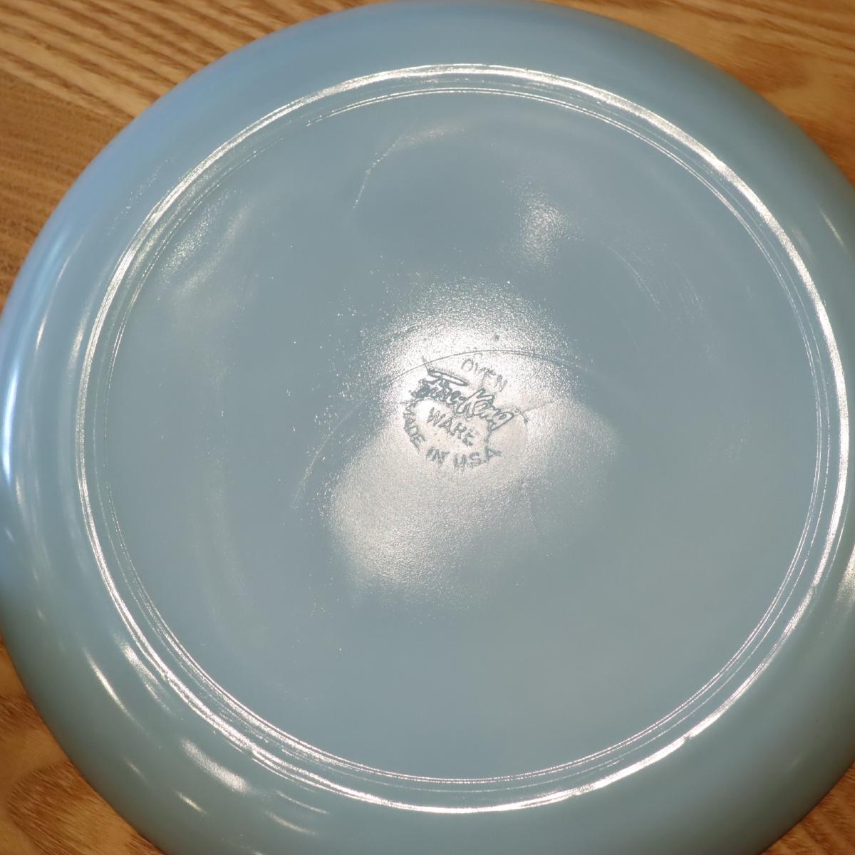 ファイヤーキング / Fire-King スナックセット プレート ターコイズ