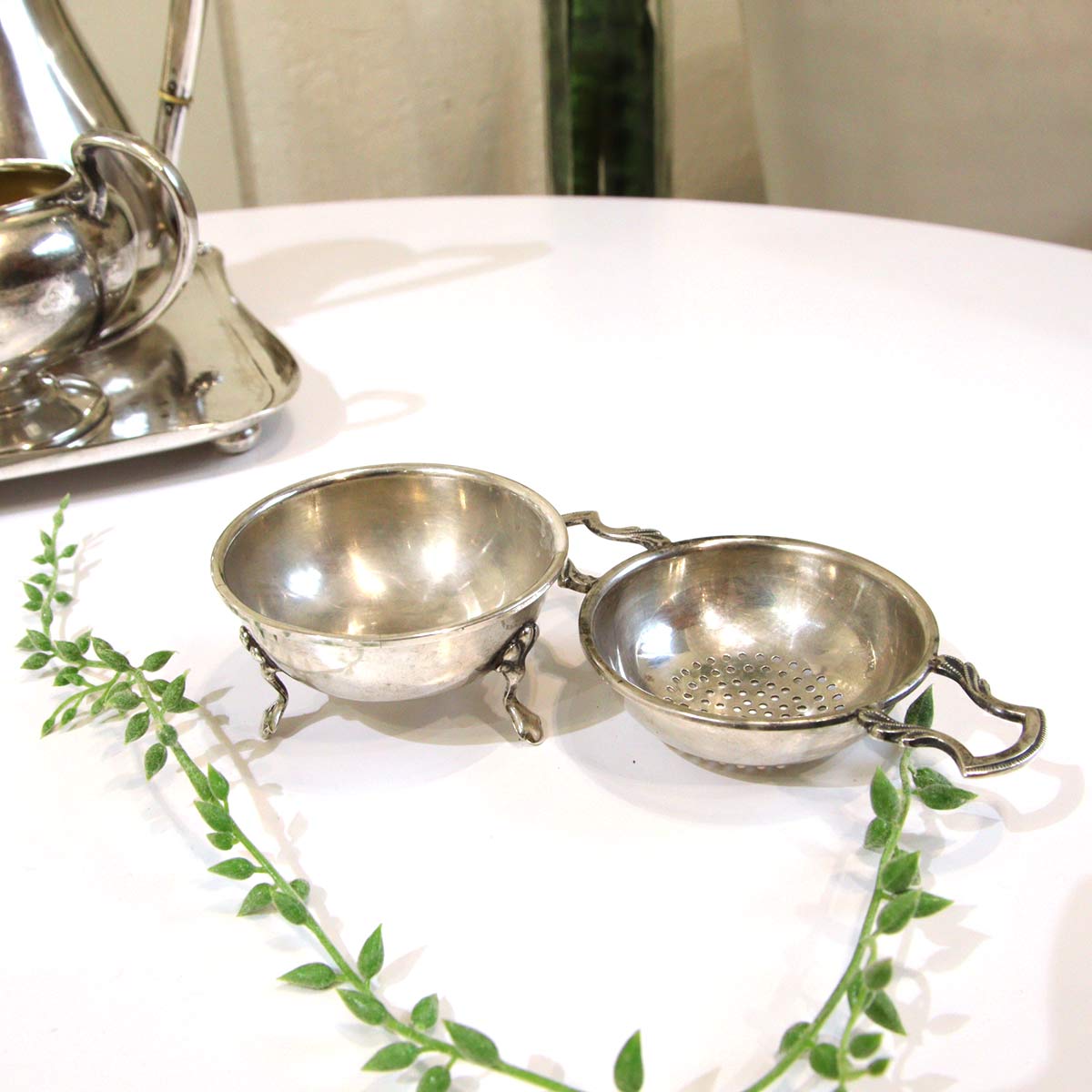 銀食器セット ティーセット ポット ミルク シュガー ティー