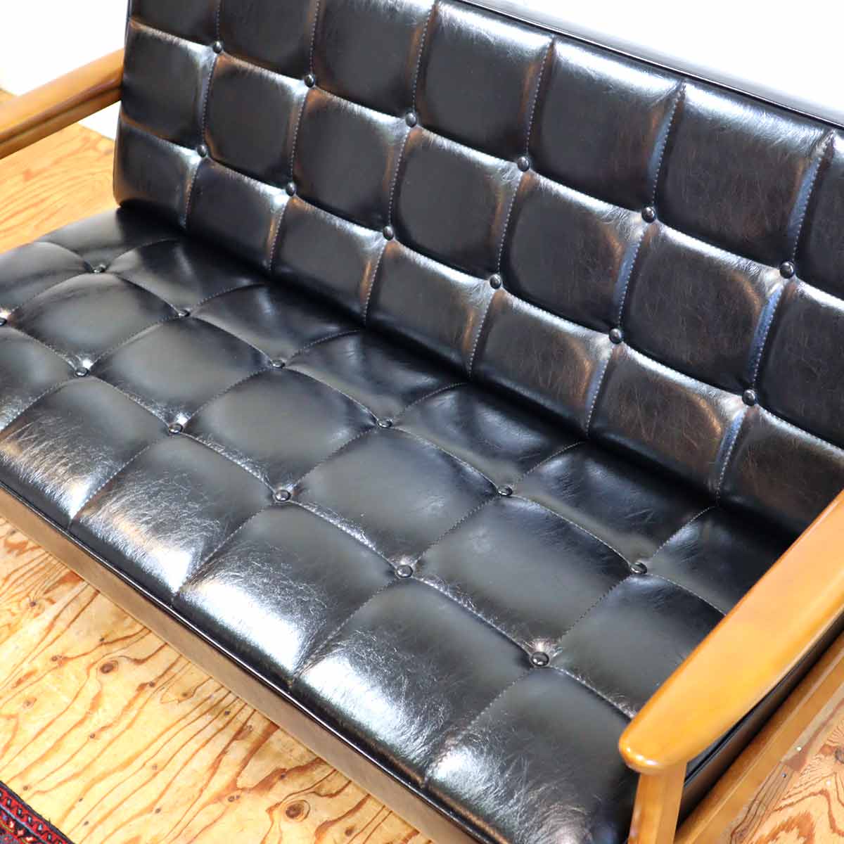 カリモク60 / karimoku Kチェア 2人掛け スタンダードブラック ツー