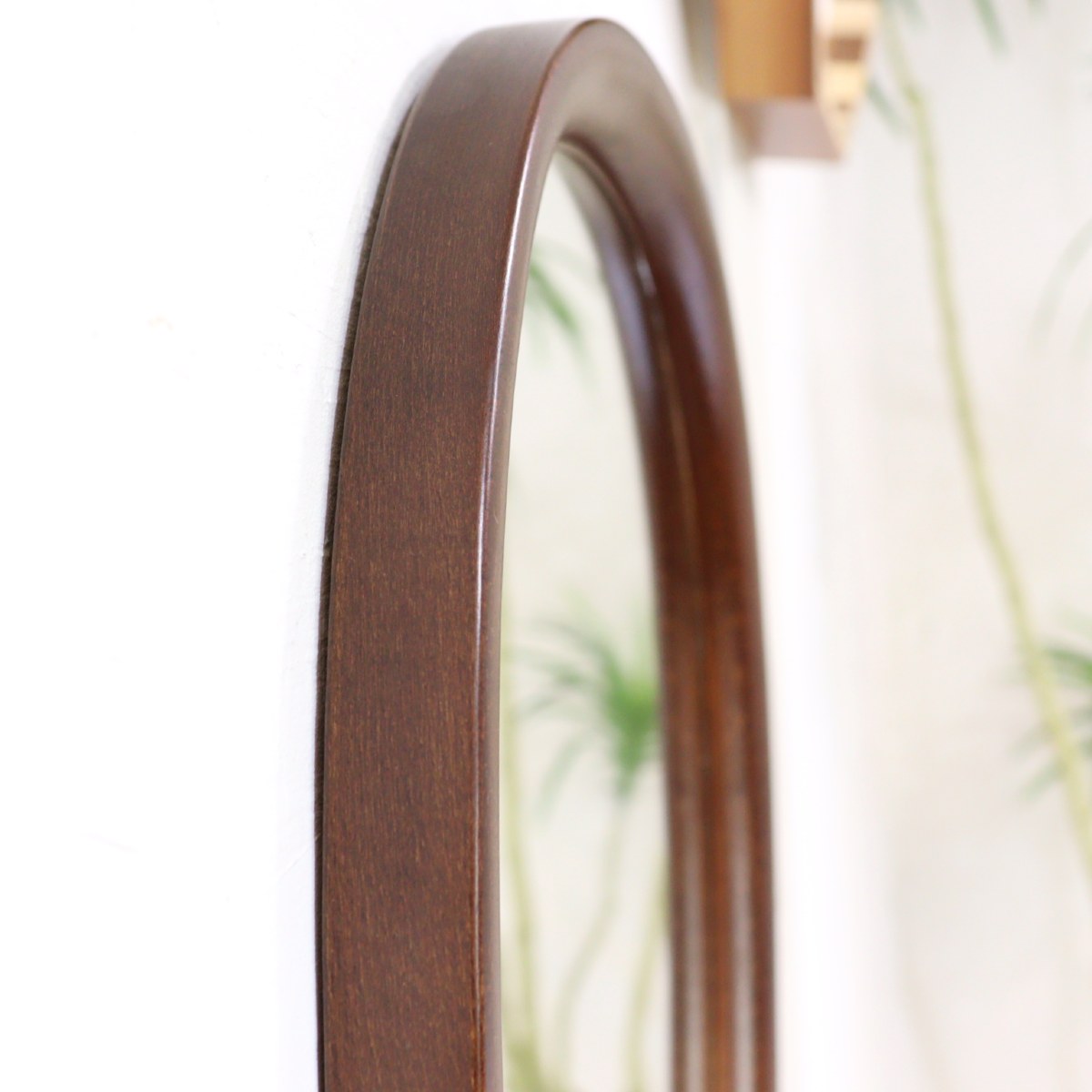 秋田木工 ウォールミラー 柳宗理 オーバル型 鏡 ヴィンテージ