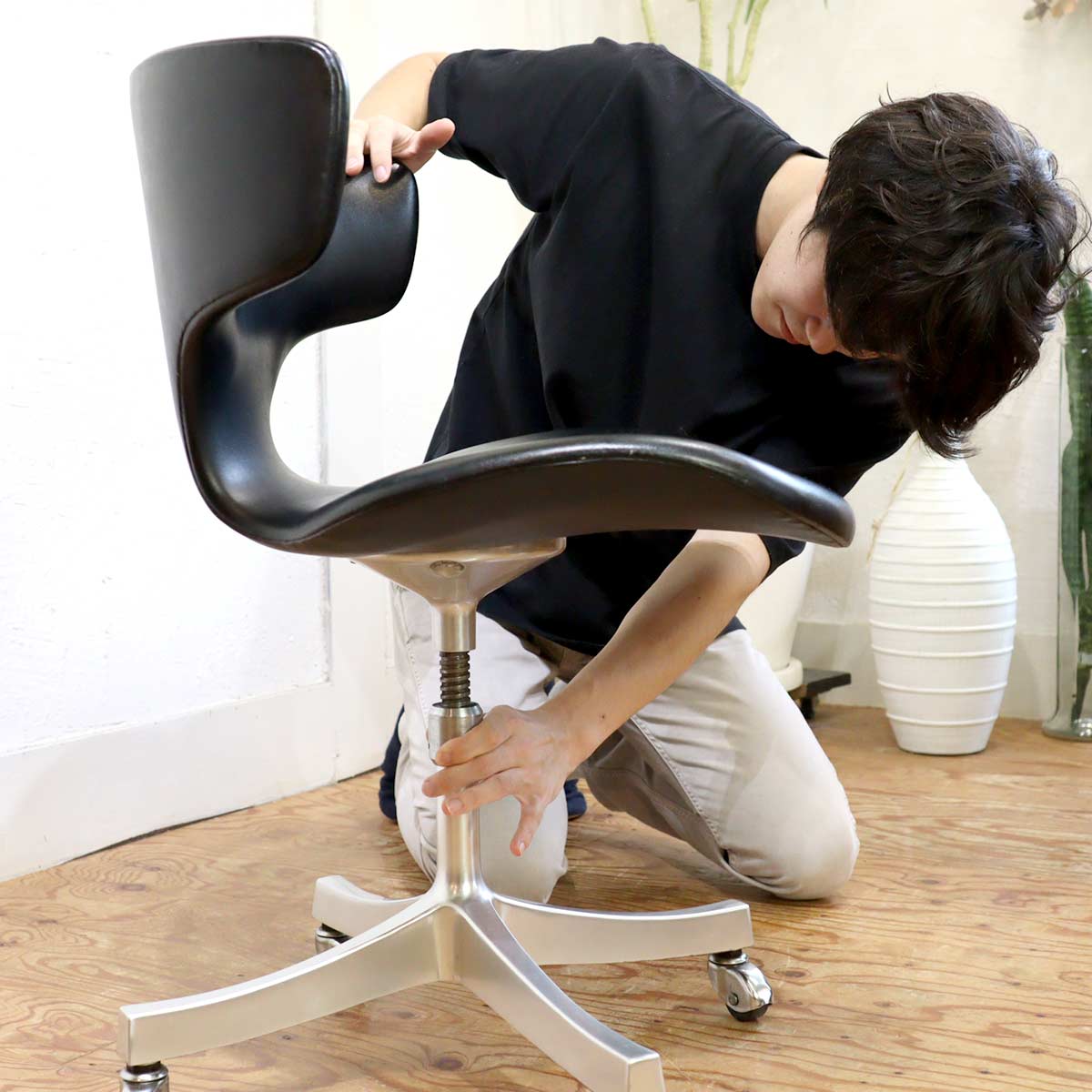 天童木工 カブトチェア ヴィンテージ ブラック 黒 剣持勇 中古