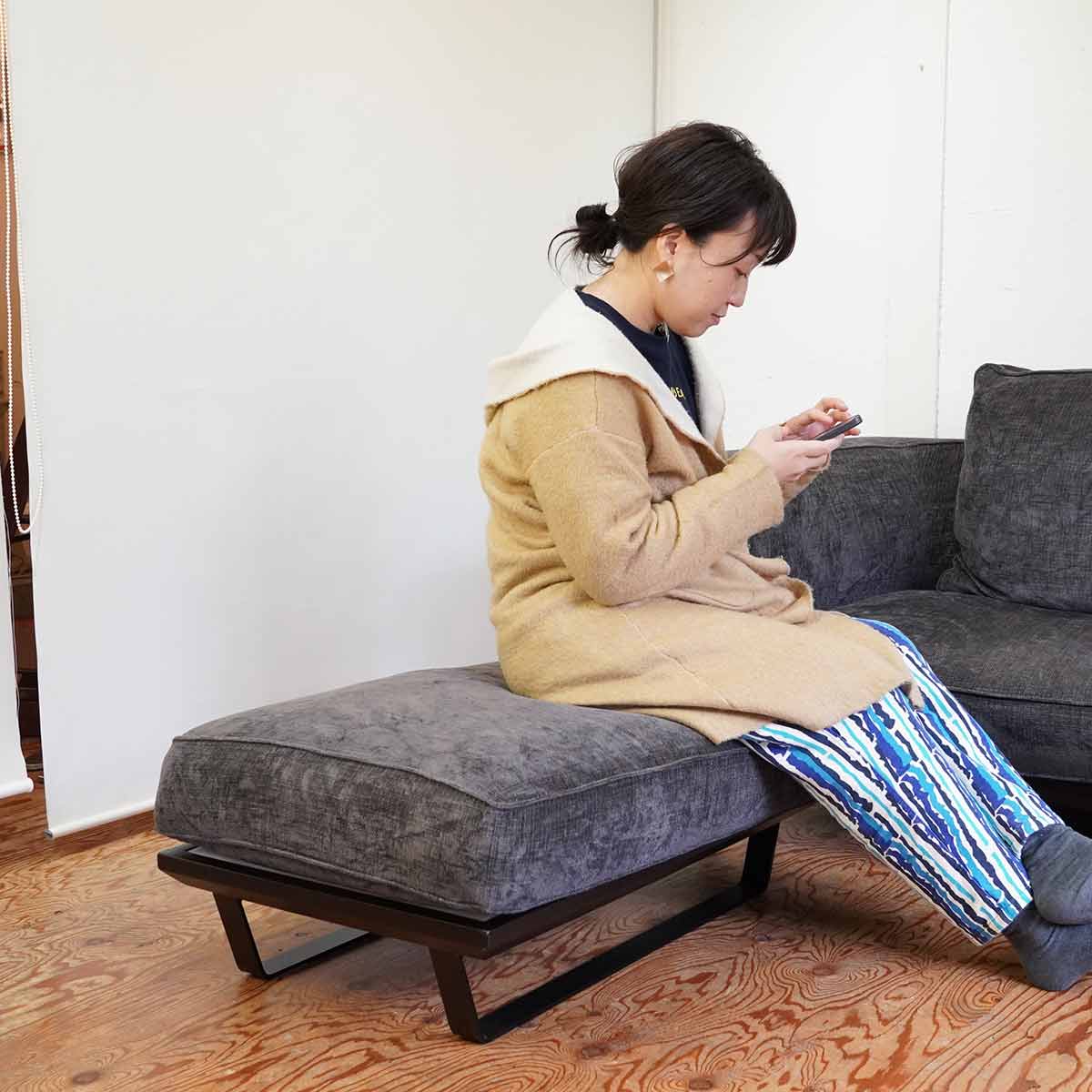 フクラ / HUKLA カストール N528 オットマン 中古 ダークグレー