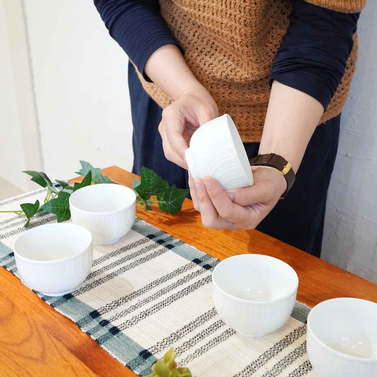 リチャードジノリ / Richard Ginori ベッキオ 湯呑 5個セット ホワイト