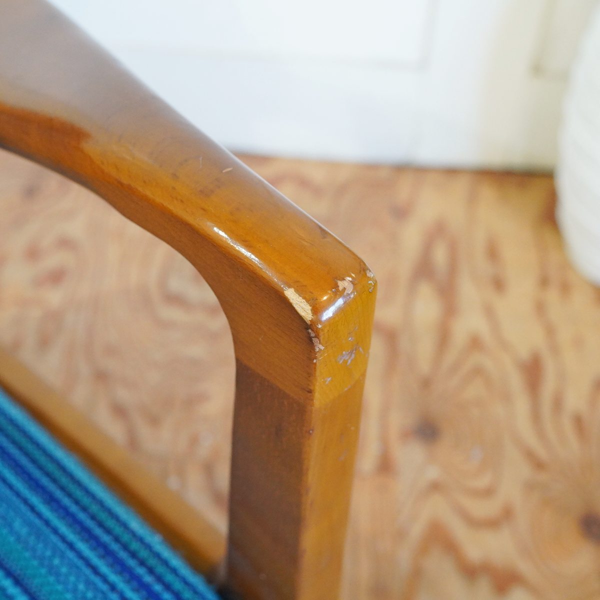 カリモク / karimoku アームチェア【1】ブルー オールドカリモク