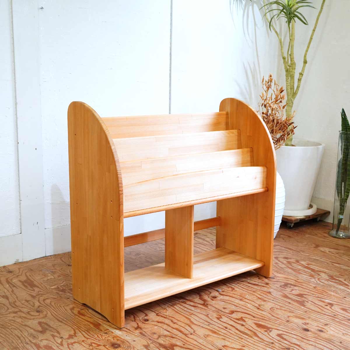 木遊舎 ひのきほんたて M800 本立て 本棚 シェルフ ブックシェルフ