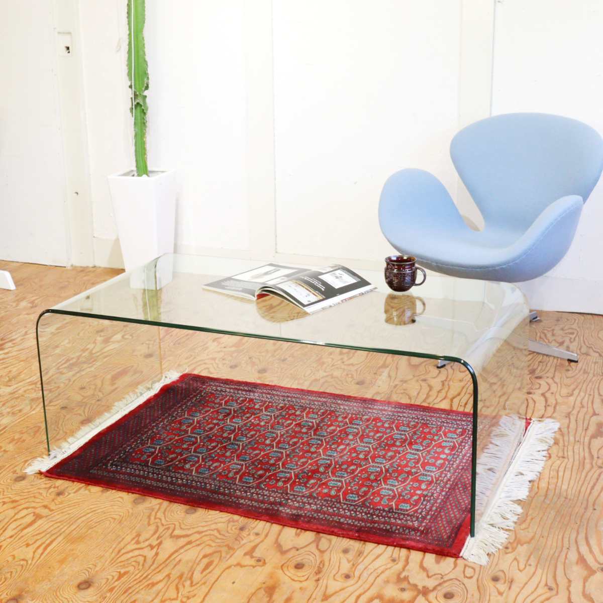 コンチネンタルファニチャー サターン ガラステーブル IDC大塚家具取扱