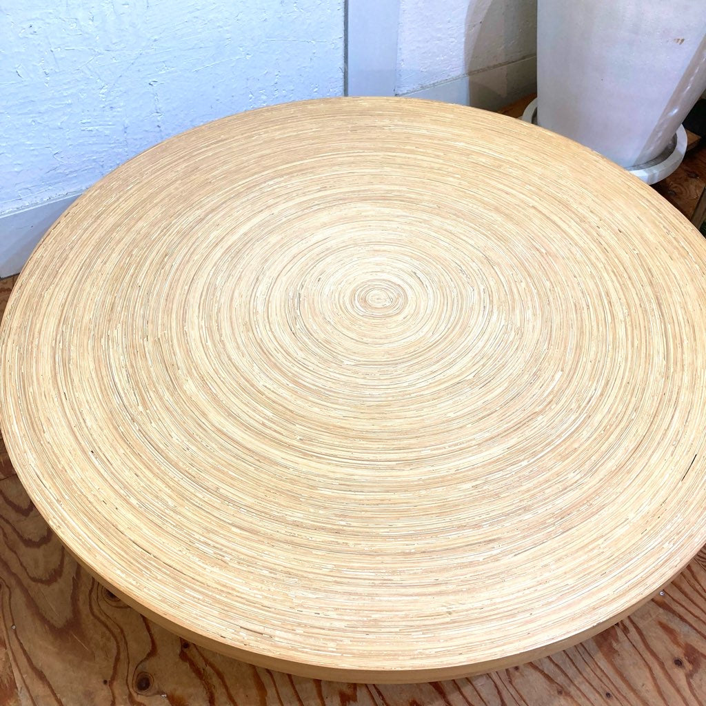 広松木工 EXサークルテーブル バンブー ちゃぶ台 展示品 中古 竹 丸