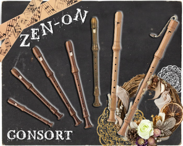 全音 バスリコーダー 5400B　メイプル 2023年8月にメーカーメンテ済 全音 PG3-B/MN パストラル 木製 バスリコーダー(ゼンオン ZEN-ON