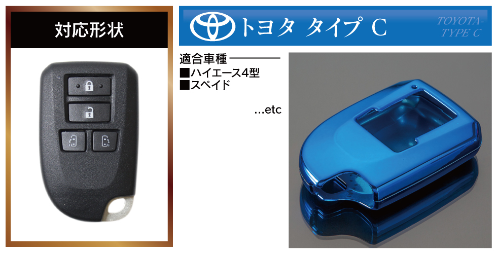 楽天市場】スマートキーケース ハイエース 200系 パーツ 4型 3型