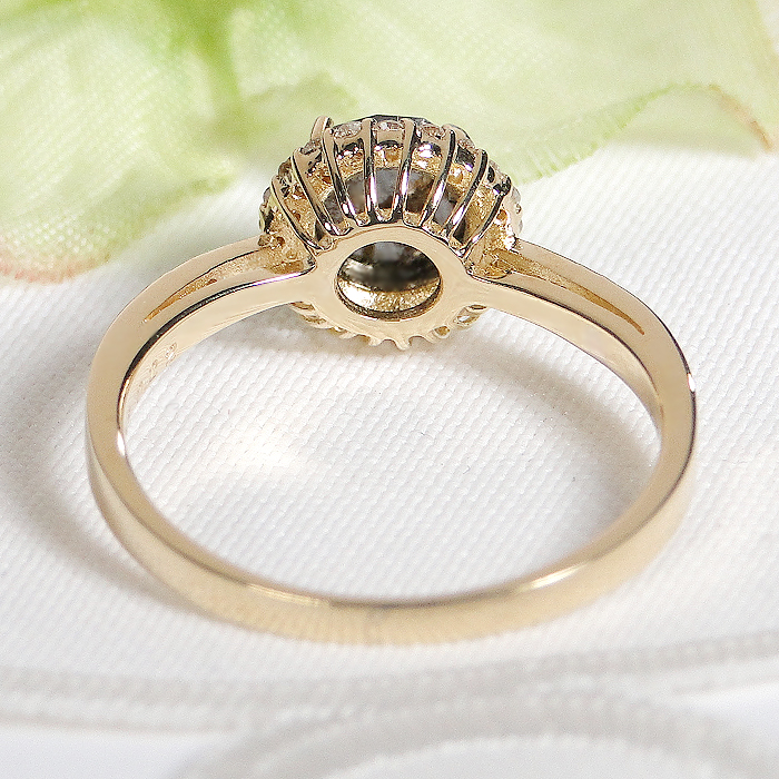 楽天市場】K18YG ブラックダイヤモンド【1.0ctUP】& ダイヤモンド