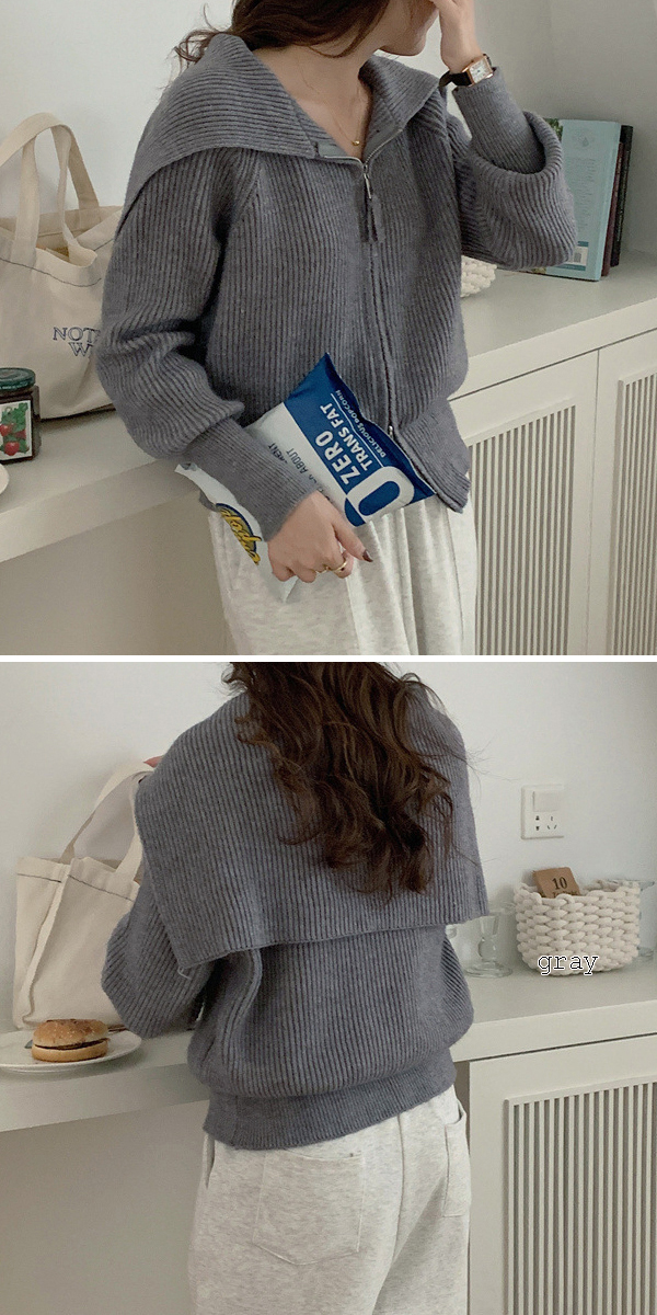 楽天市場】【半額クーポン対象】ハーフジップニット ニット セーター