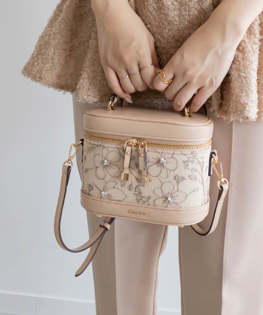 フラワー刺繍2WAYバニティバッグRANDA公式サイト