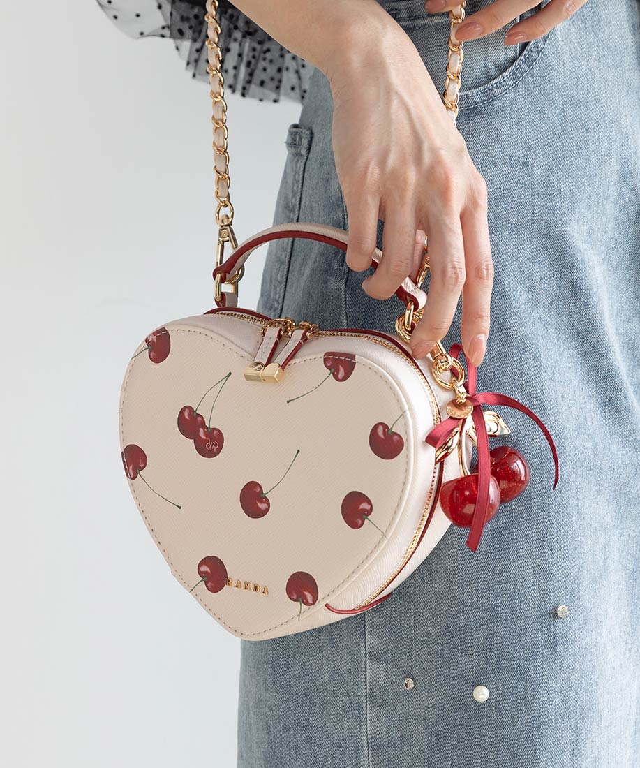 2WAYチェリープリントハートバックRANDA公式サイト