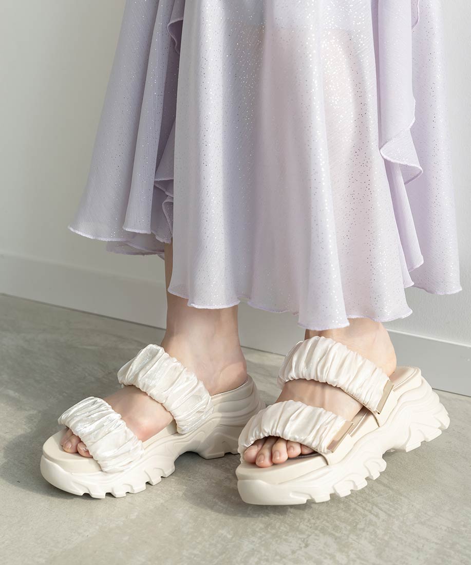 ギャザーベルトスポーツミュールサンダルRANDA公式サイト