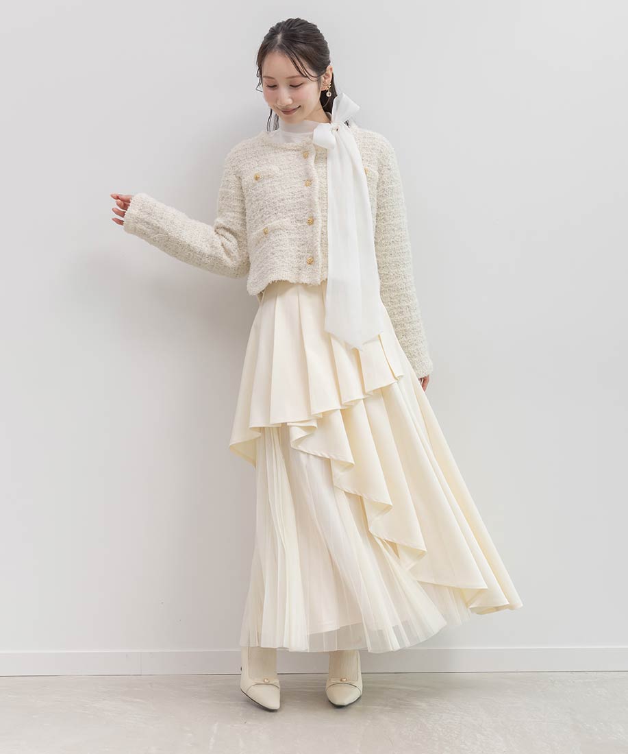 SALE】プリーツデザインレイヤードスカートRANDA公式サイト