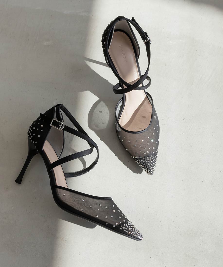 SALE】クロスストラップビジューパンプスRANDA公式サイト