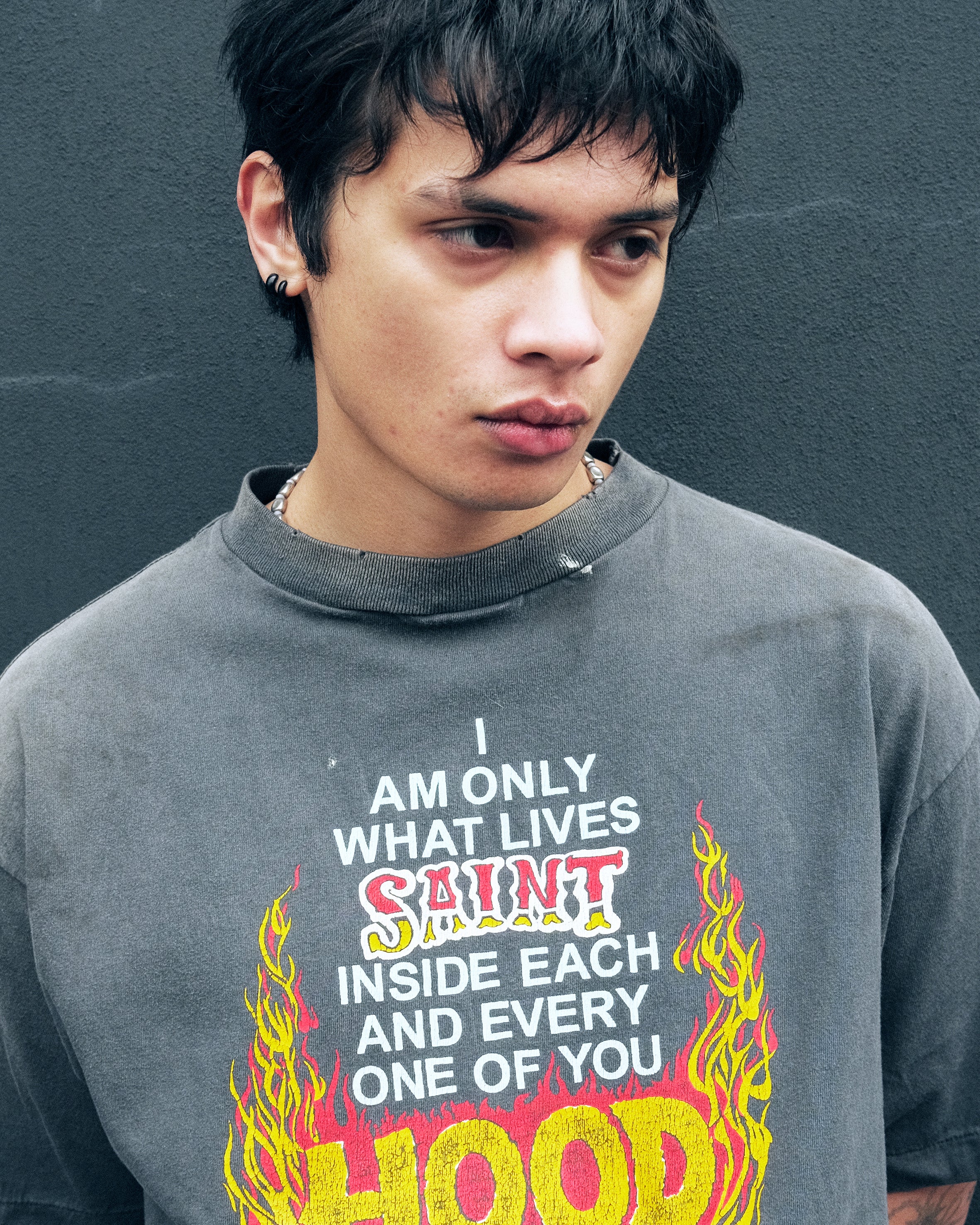 SAINT Mxxxxxx]NH_SS TEE/STHD. HOOD/BLACK(SM-HR8-0000-C69) – R&Co.