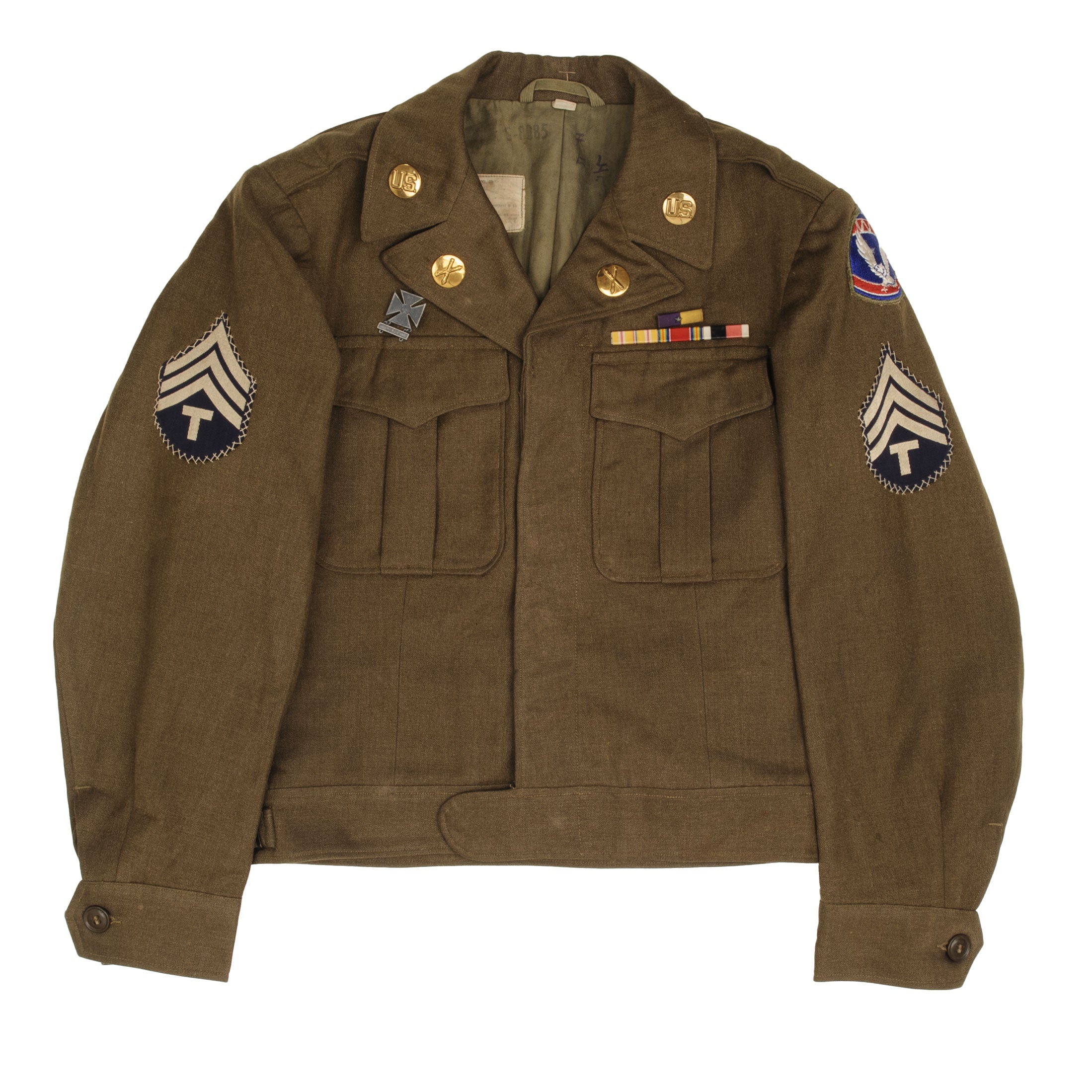 VINTAGE US ARMY AIRBORNE POST WW2 OFFICER DRESS IKE JACKET SIZE