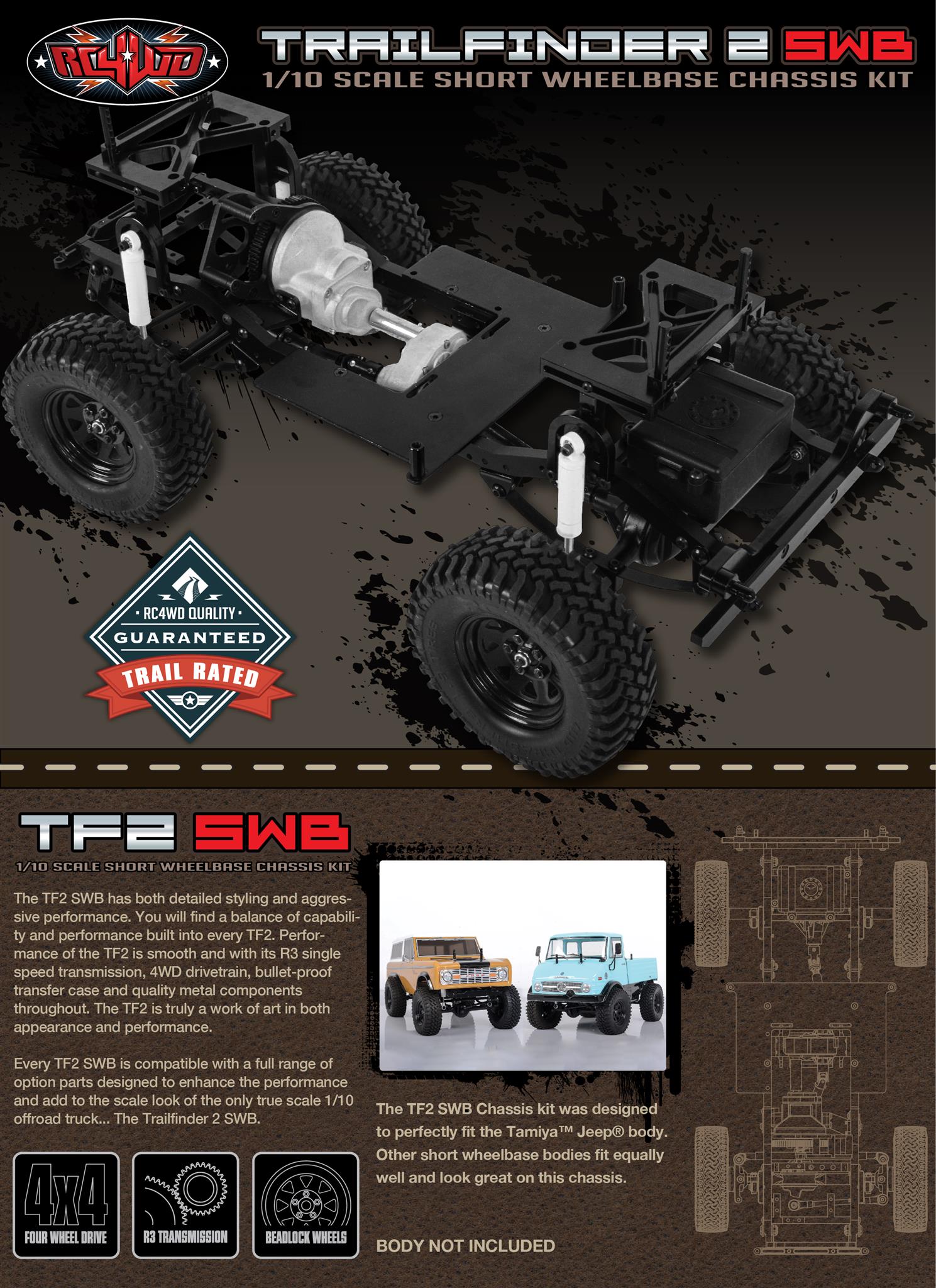 RC4WD Trail Finder 2 Truck Kit 