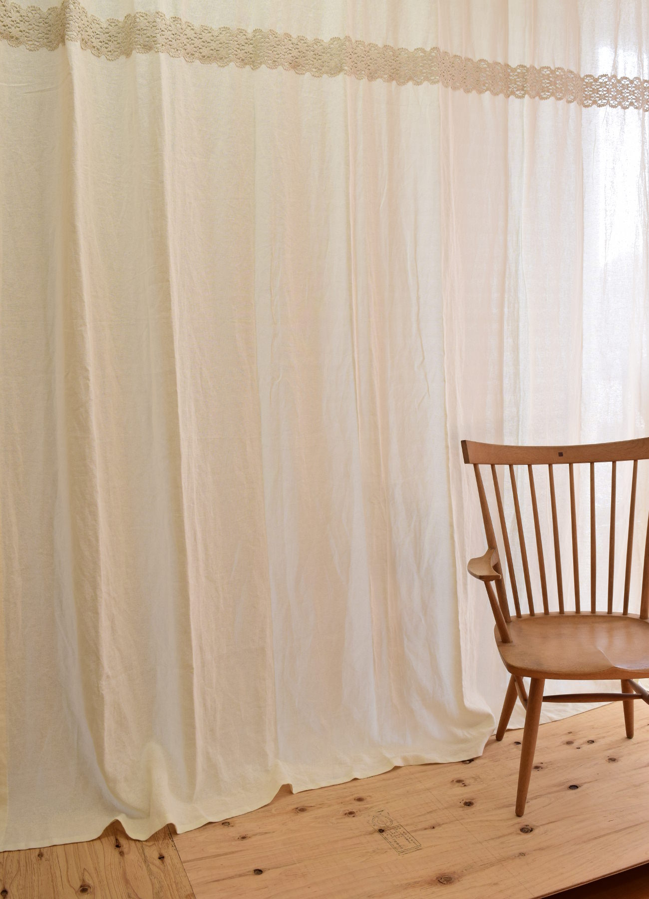 ご相談中ஐ⋆*フランスアンティークモノグラム入り・ナチュラルリネン