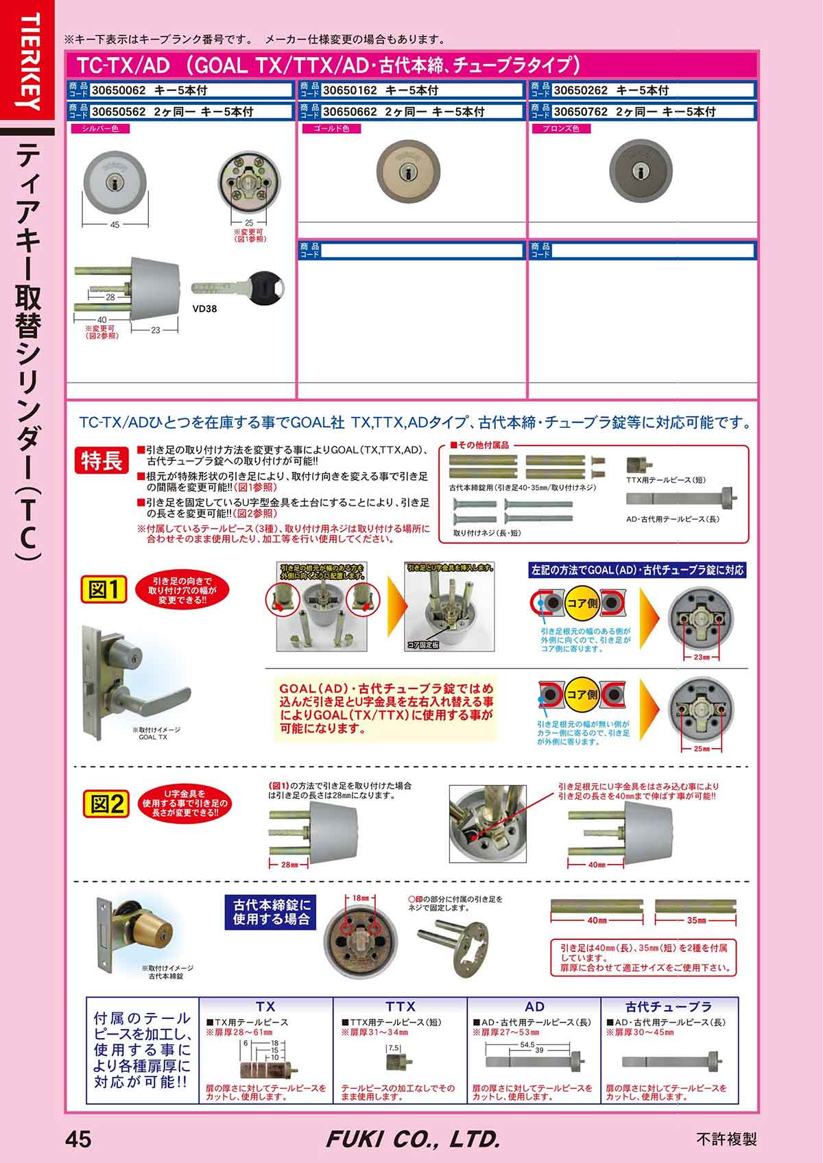 FUKI フキ【鍵と防犯グッズの卸売りセンター】 ティアキー