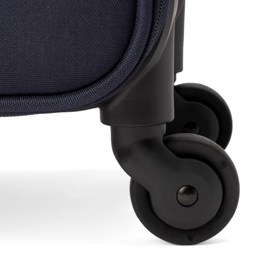 3-5泊] 無印 ソフトキャリーケース 63L ネイビー 4輪 MUJI /スーツ