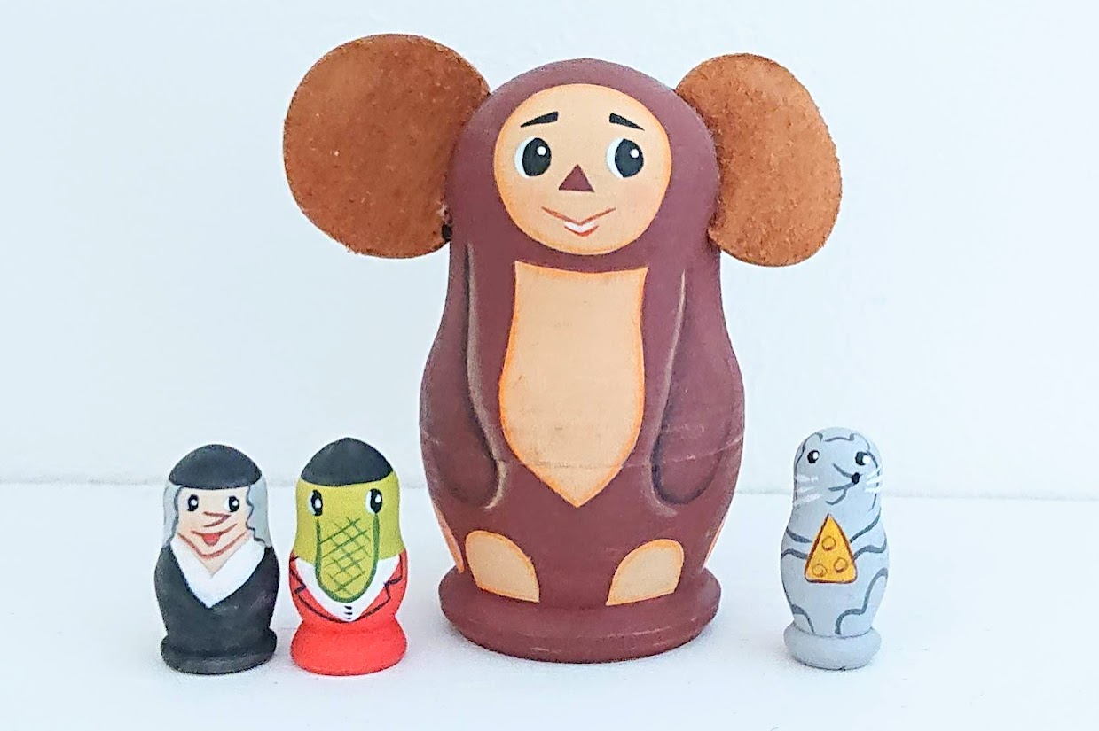 ニキーチン工房 チェブラーシカ・マトリョーシカ /チェブ・ゲーナ