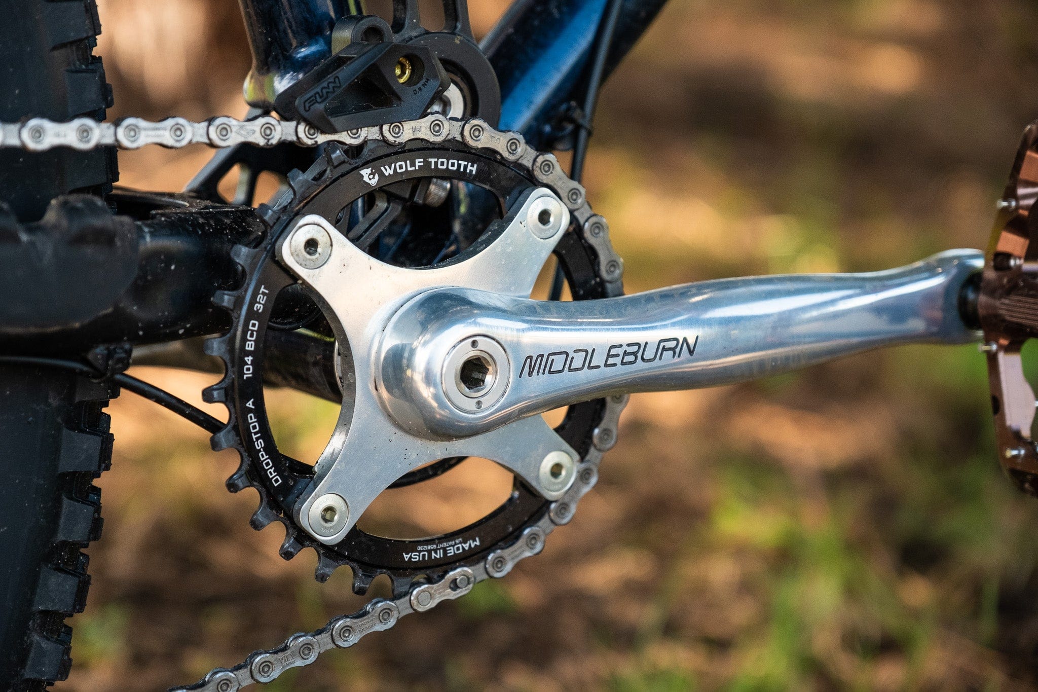 パーツ WOLFTOOTH DROP STOP CHAINRING SH11040 104 BCD Chainrings