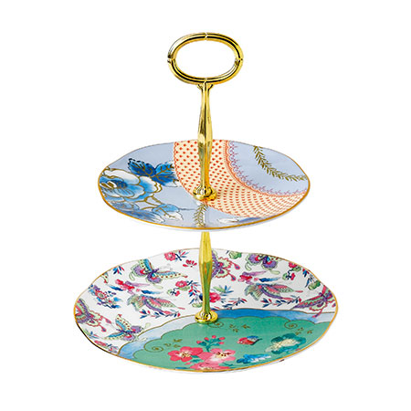 バタフライ ブルーム 2段ケーキスタンド|WEDGWOOD公式オンラインストア