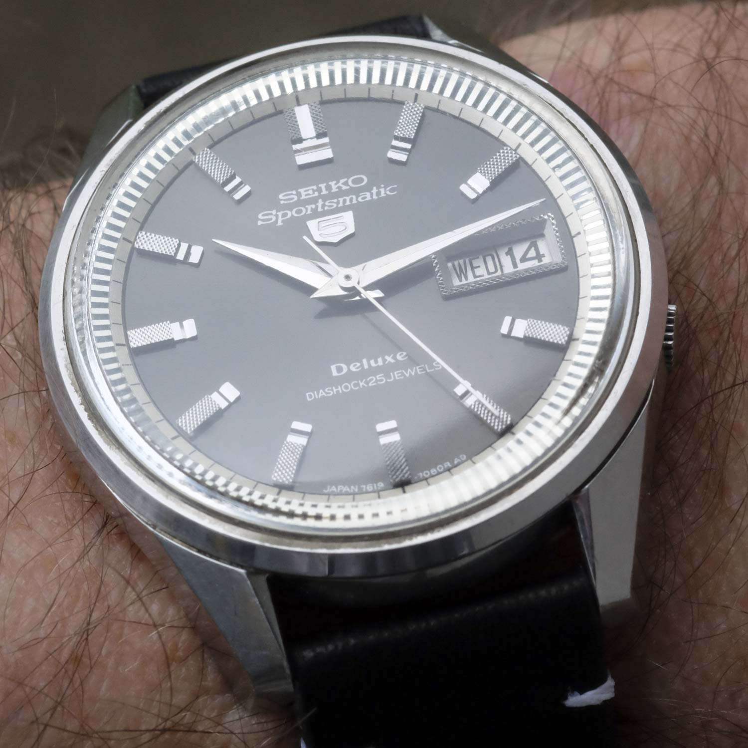 Seiko 5 Sportsmatic Deluxe 7619-7070, 1966 | Watch & Vintage