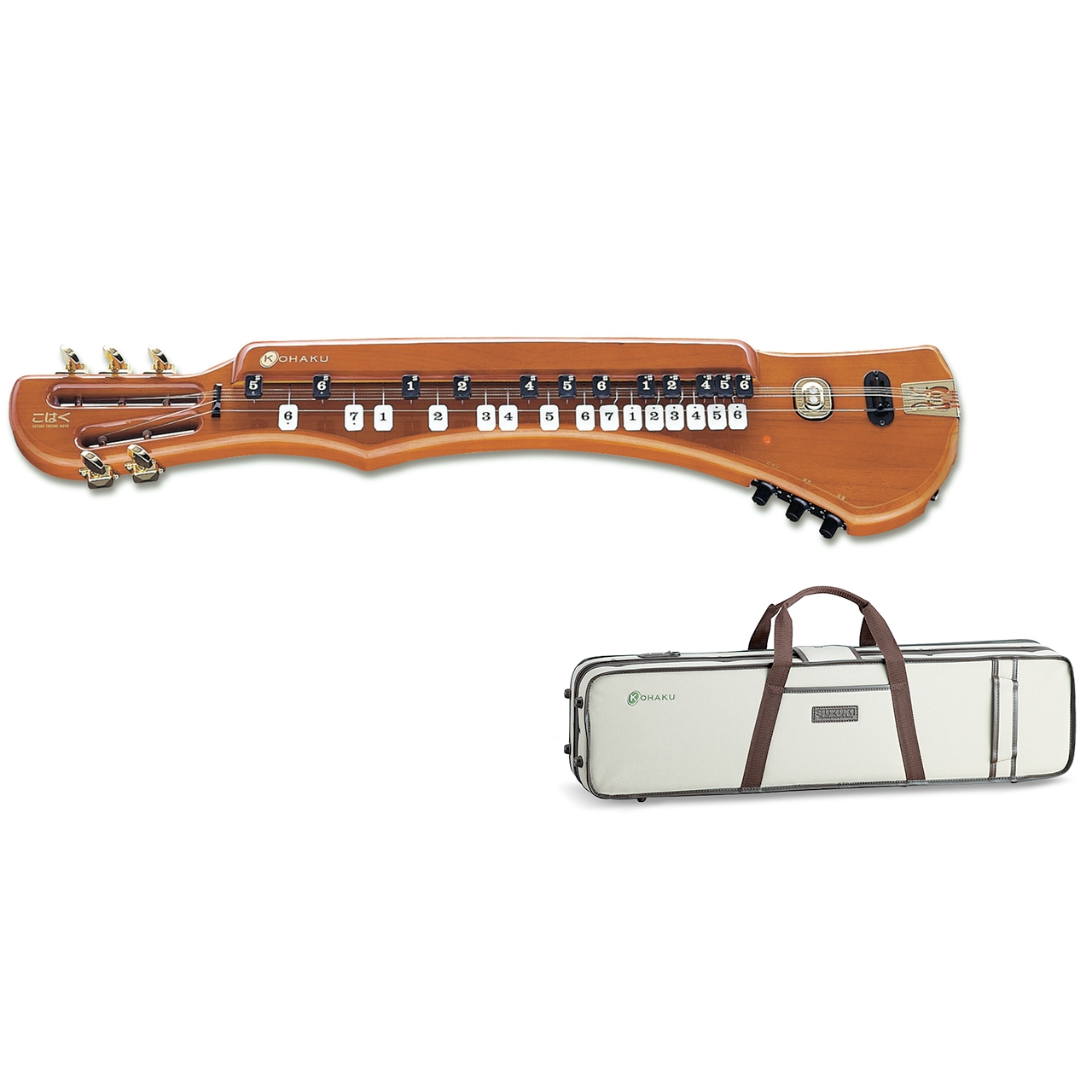 SUZUKI スズキ こはくソプラノ 大正琴【エレキタイプ/5絃】 送料無料