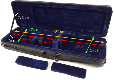 胡弓・三線兼用 軽量長ケース