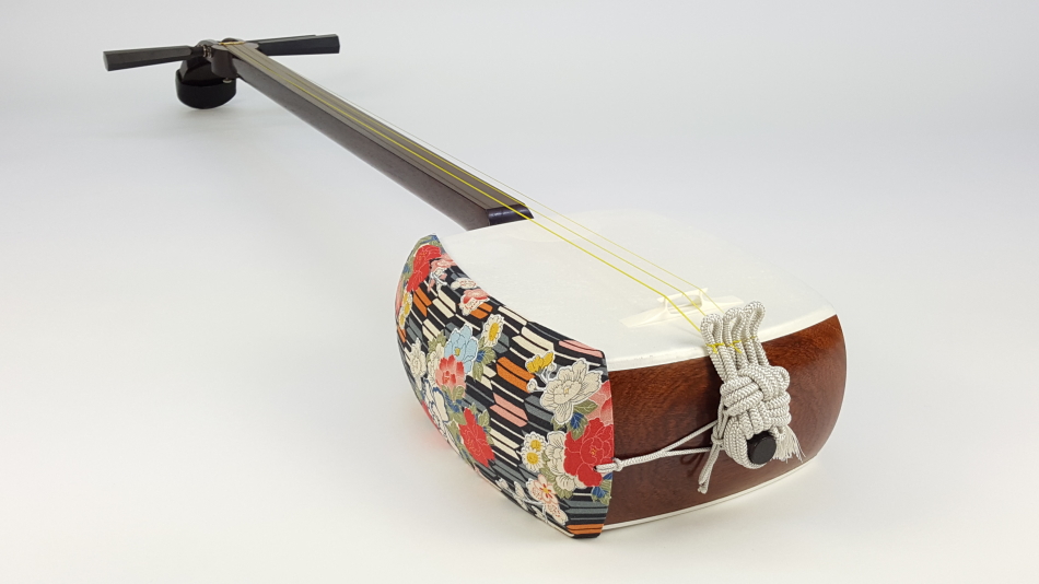 津軽三味線 高級花林 太棹 皮破れなし ケース付 東さわり 延棹 津軽