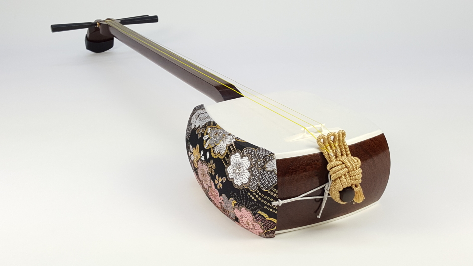 三味線本体 民謡 和楽器 布ケース付き 三味線本体 民謡 和楽器 布