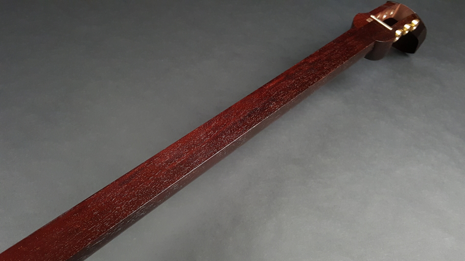 厳選 中古三味線）津軽紅木金細三味線 WKT-TS055【和楽器市場】