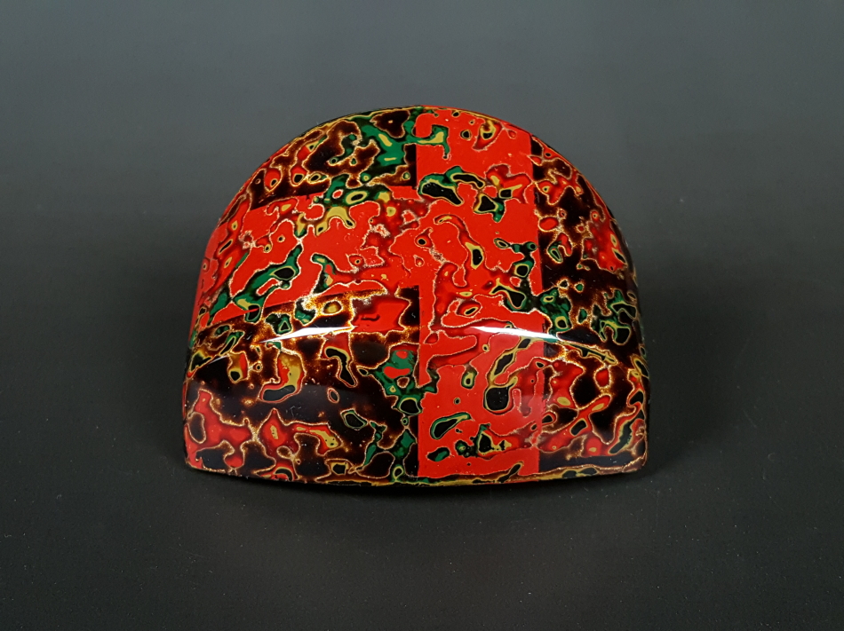 津軽胴掛け（津軽塗）・藤桜