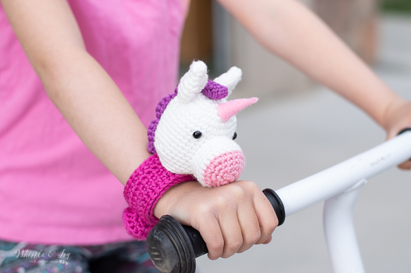 Crochet Unicorn Slap Bracelet Buddy - Free Crochet Pattern