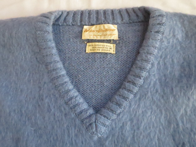 60'S Vネックモヘアセーター