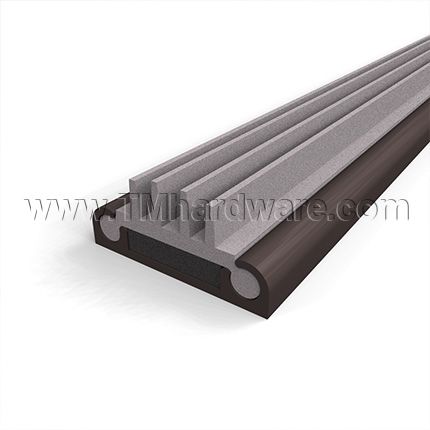 NGP 312Vx131N Accoustical Door Shoe | Aluminum | Vinyl Fins