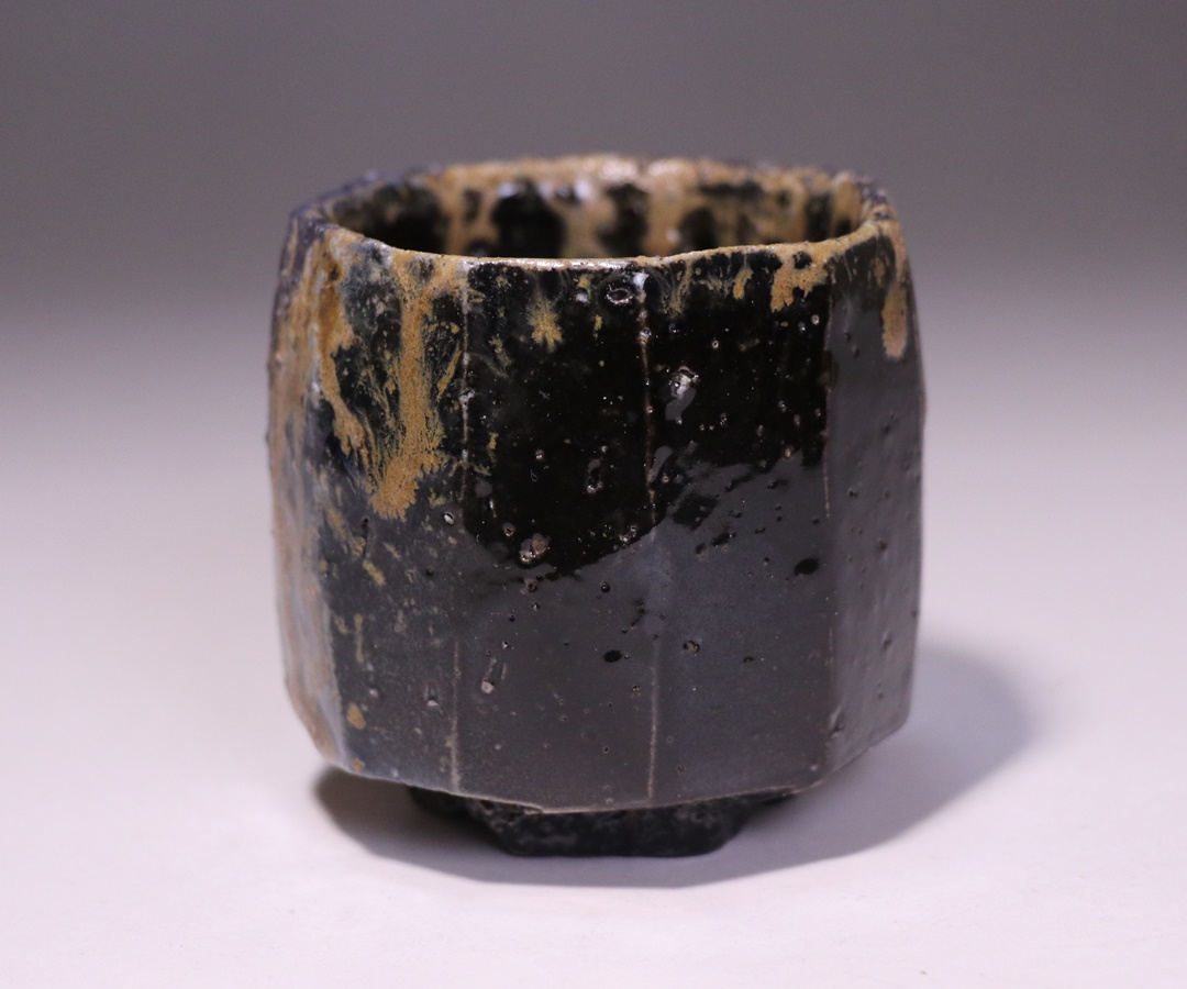 馬場隆志 作 「備前窯変黒ぐい呑」 ～備前焼専門卸小売店 川口陶楽苑～