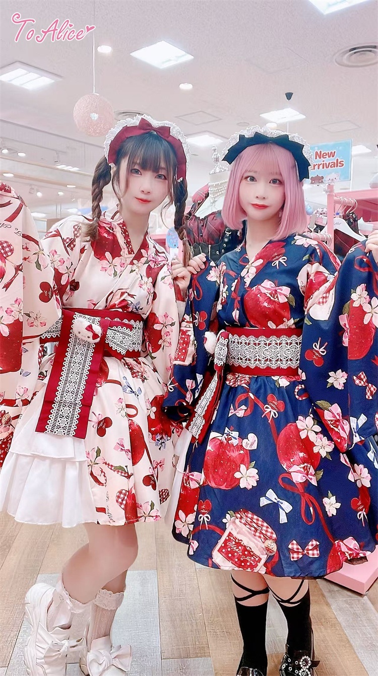 ToAlice】L1012林檎猫姫浴衣セット - To Alice